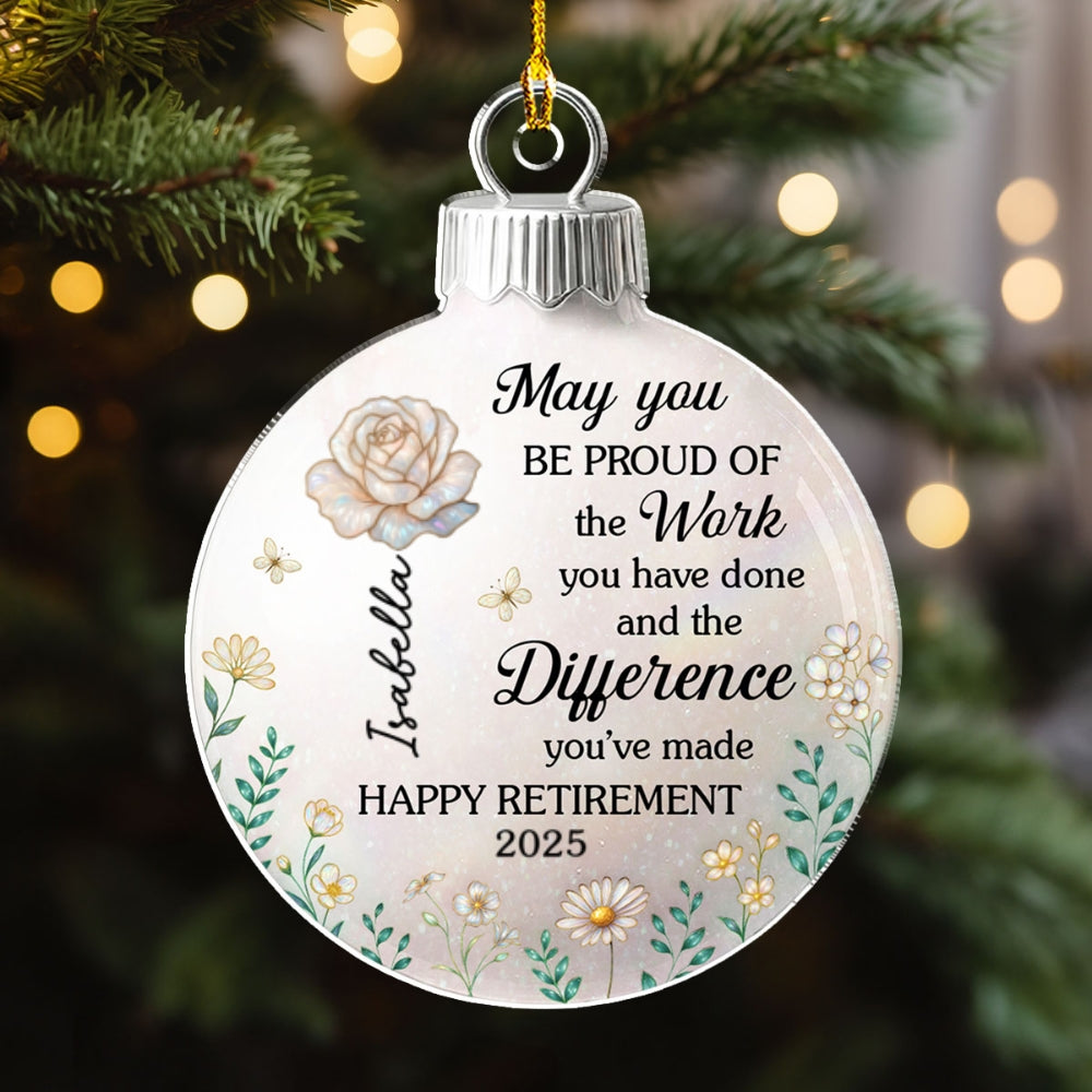 A Legacy To Be Proud Of - Personalized Custom Acrylic Ornament