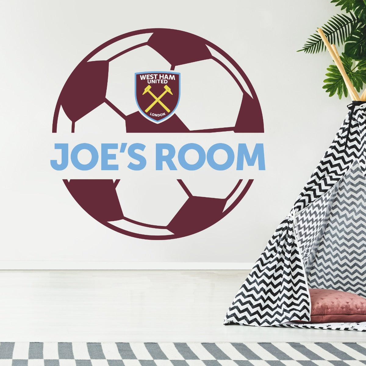 West Ham United Football Club - Personalised Name & Ball
