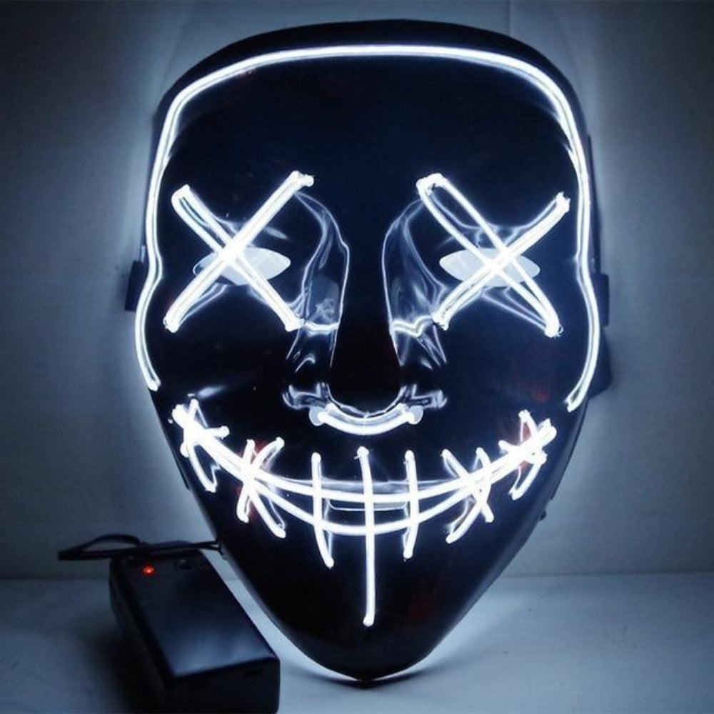 Halloween Mask LED Light Up Glowing Party Costume Accessory