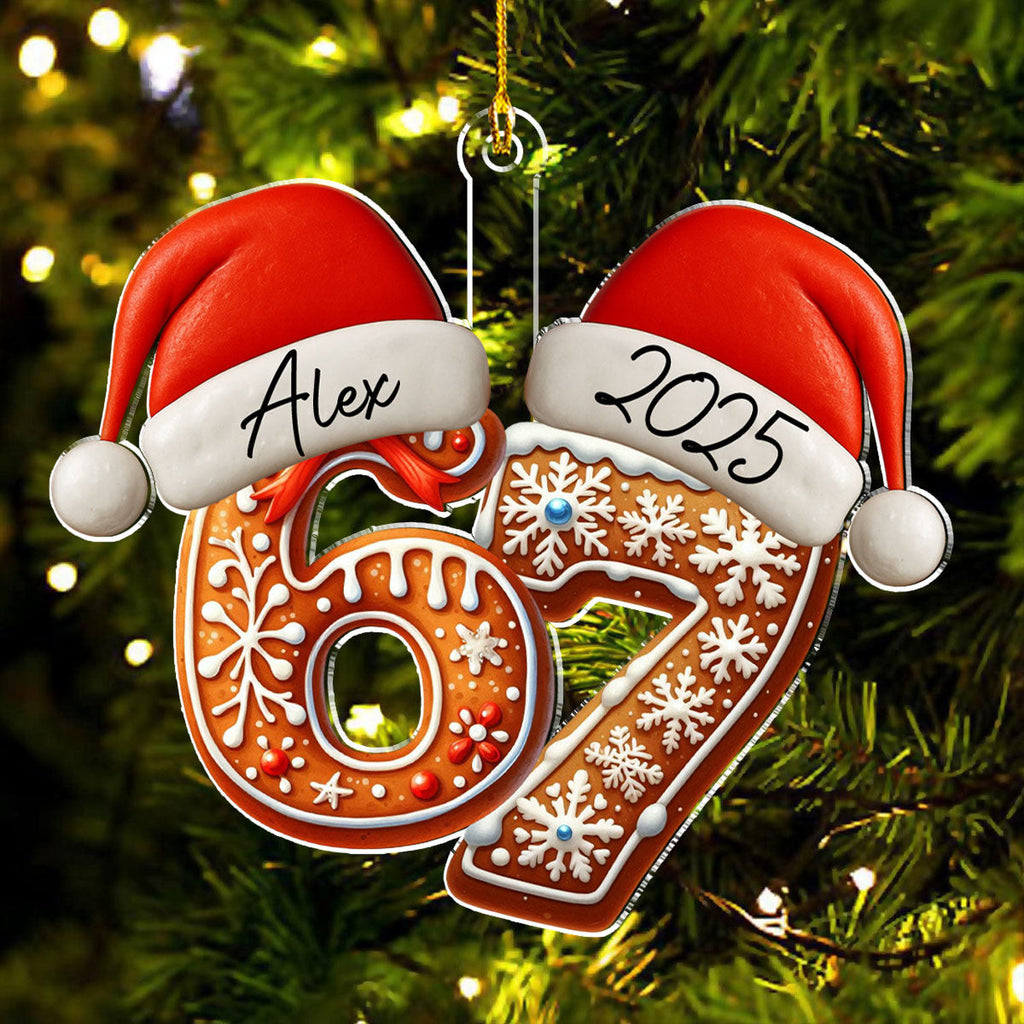 Alpha Six Seven Slang - Personalized Custom Acrylic Ornament