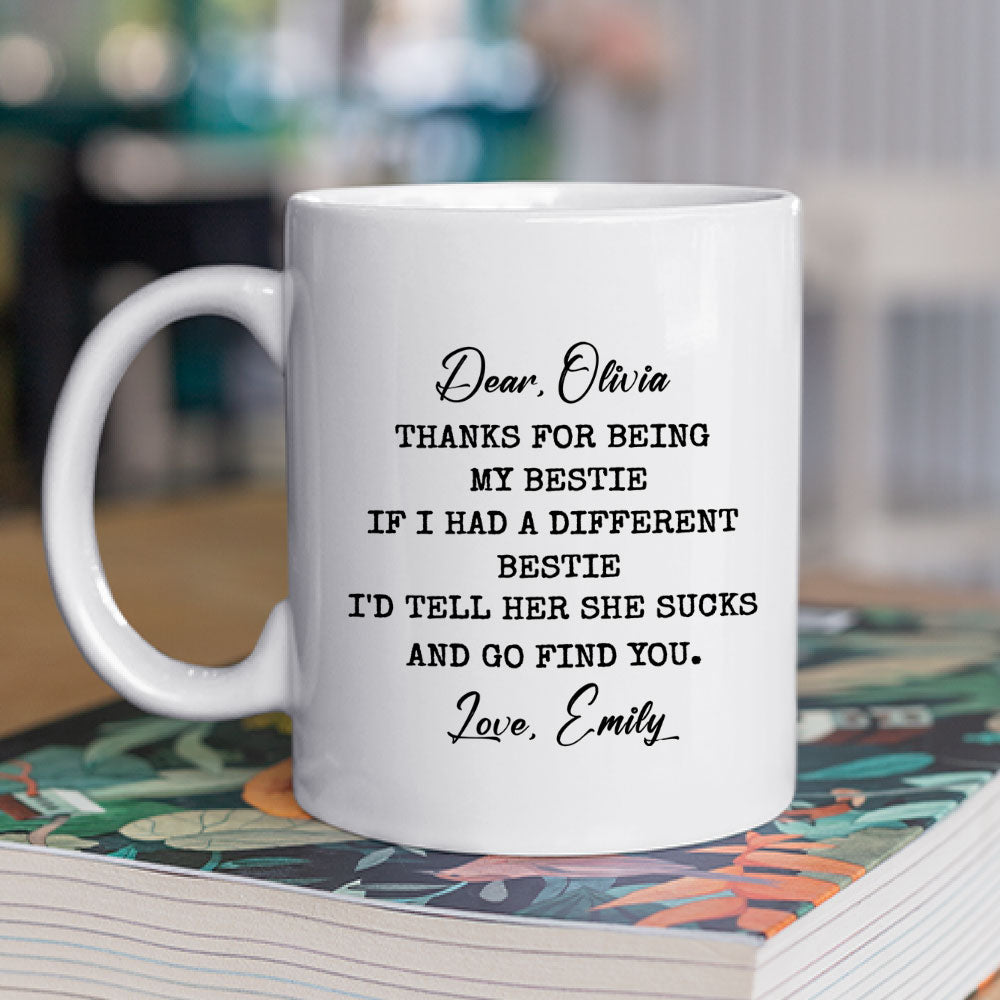 A Different Bestie - Personalized Custom Coffee Mug