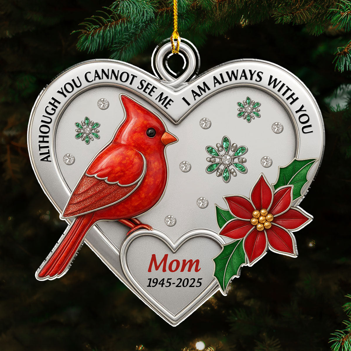 Although You Can Not See - Personalized Custom Acrylic Ornament