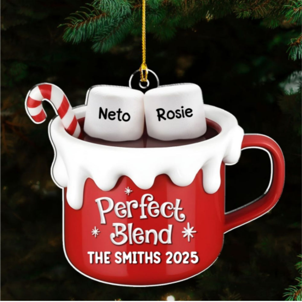 A Blend Of Christmas Cheer - Personalized Custom Acrylic Ornament