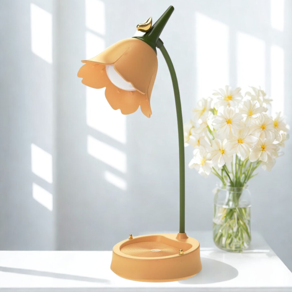 Modern Flower LED Table Lamp ABS Plastic